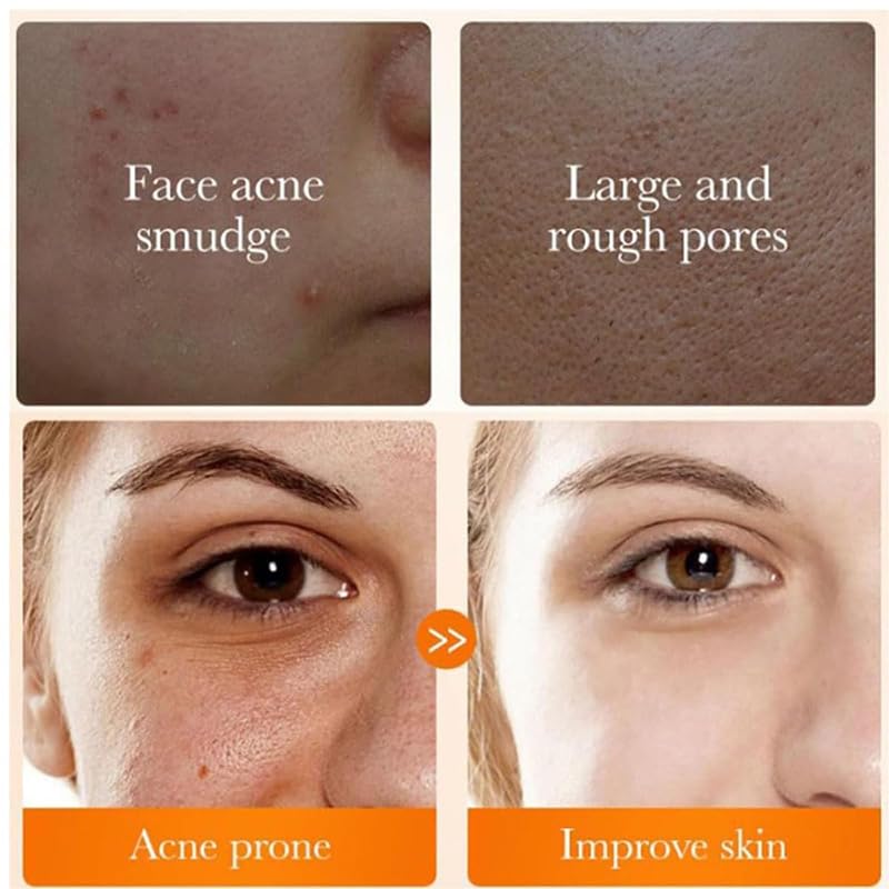 Turmeric Foaming Facial Cleanser with Brush - 2 Piece Exfoliating and Gentle Cleansing Set for Radiant Skin