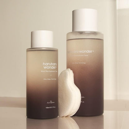 Haruharu Wonder Black Rice Hyaluronic Toner, Deep Hydration, Glass Skin, Hyaluronic Acid, Lavender Oil, Skin Plumpling, Korean Skincare, Vegan, Cruelty-Free, 10.1 Fl.Oz