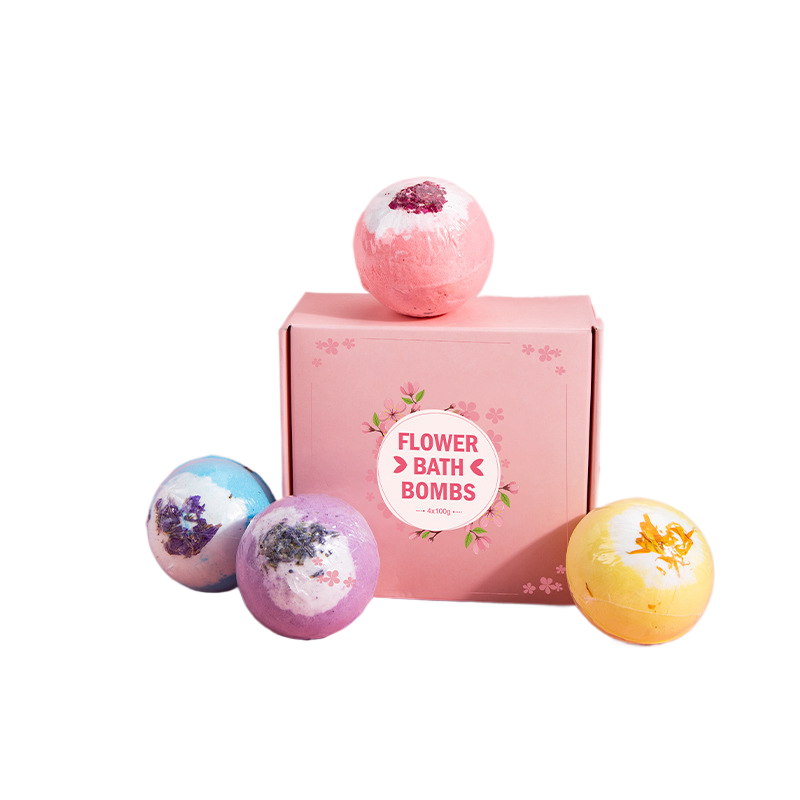 Dried Flower Bath Salt Balls – Essential Oil Aromatherapy Bath & Gift Set