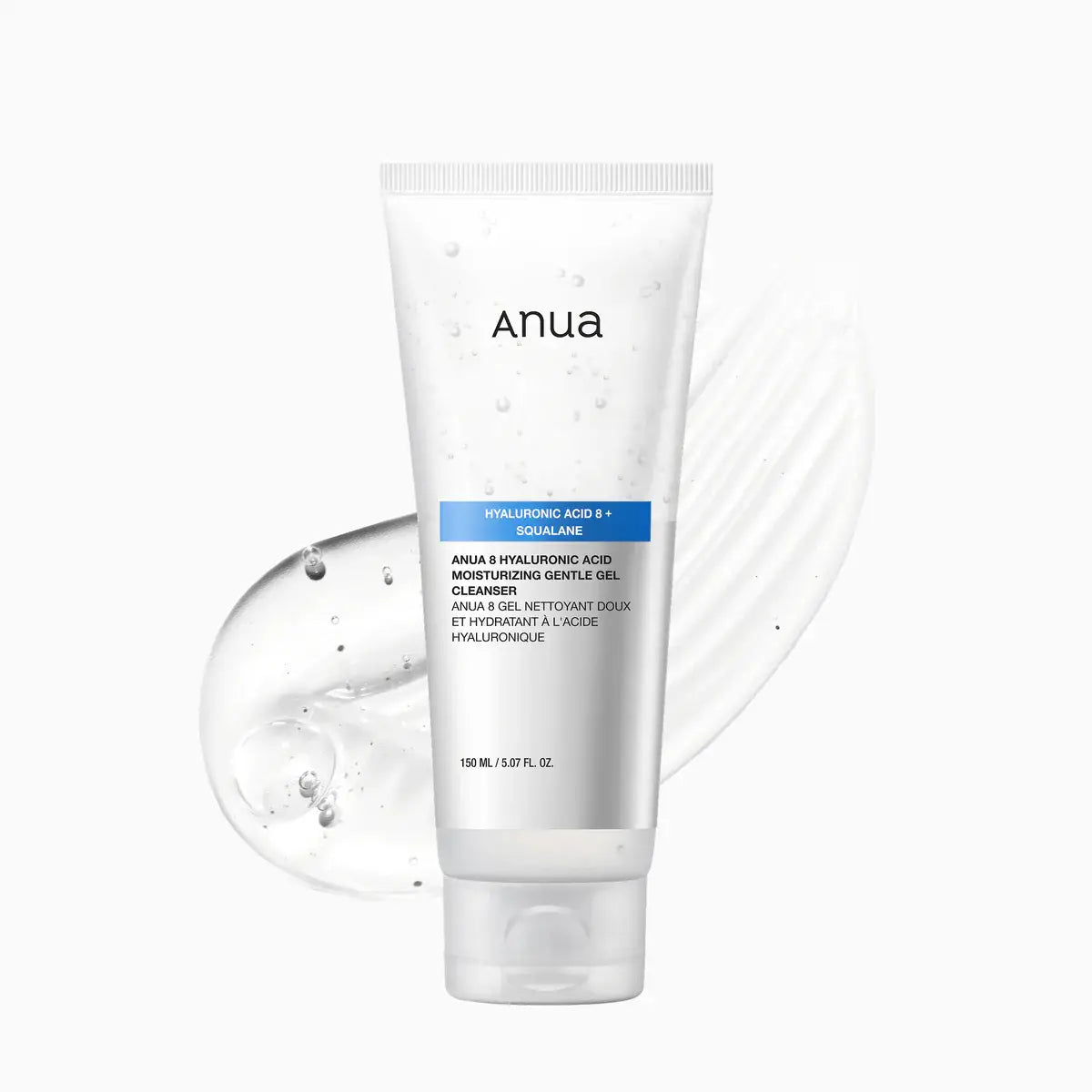 Anua 8 Hyaluronic Acid Moisturizing Gentle Gel Cleanser – Hydrating Low-pH Cleanser