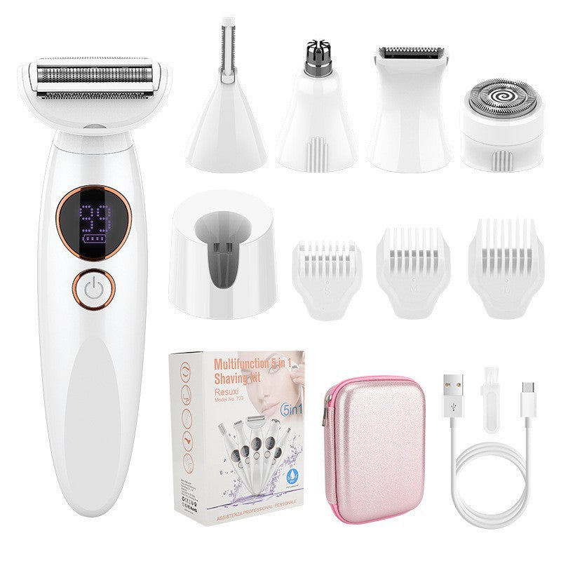 7-in-1 Waterproof Electric Hair Removal Kit – Face, Body & Bikini Trimmer, view 15