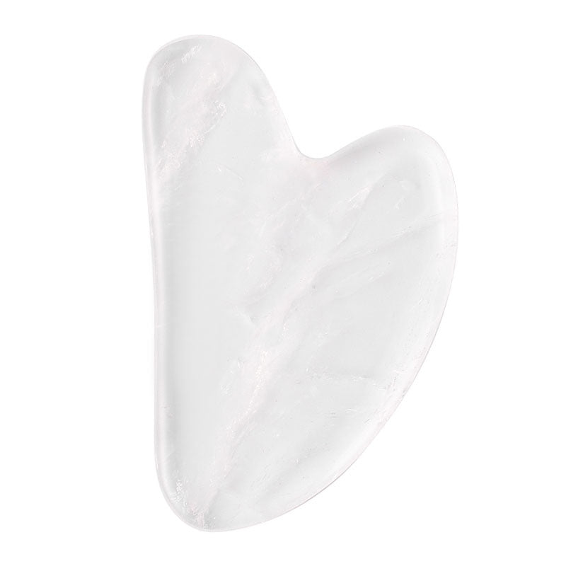 Natural Jade Gua Sha Tool – Heart-Shaped Facial & Body Massage Stone