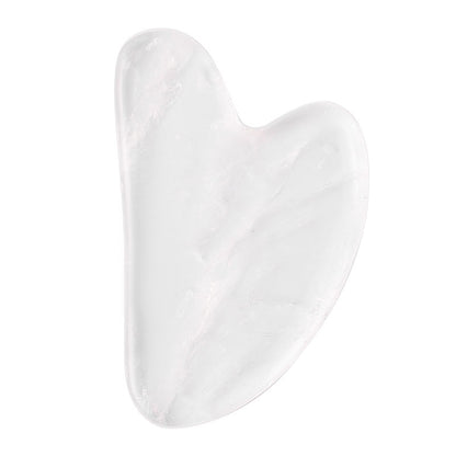 Natural Jade Gua Sha Tool – Heart-Shaped Facial & Body Massage Stone