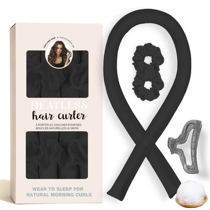 No-Heat Satin Curling Set – Handmade Wave & U-Shaped Hair Curler