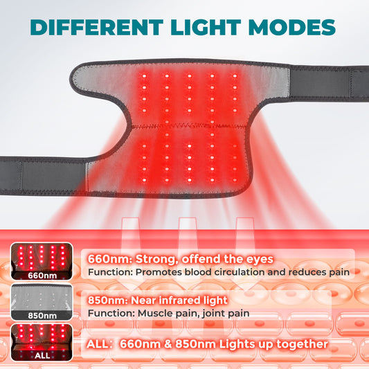 Red Light Heated Knee & Shoulder Pad – Joint Pain Relief Wrap, view 2