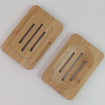 Bamboo and Wood Soap Dish Storage Box