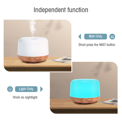 Ultrasonic Aroma Diffuser – Quiet Essential Oil Humidifier