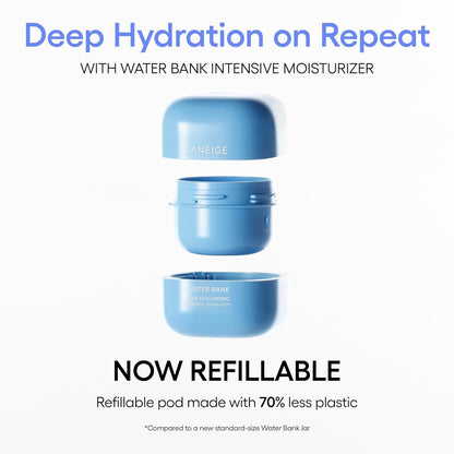 LANEIGE Water Bank Blue Hyaluronic Intensive Moisturizer - Hydrating Face Cream for Extra Dry Skin with Squalane and Peptide for Enhanced Skin Barrier Support, Dermatologist-Tested