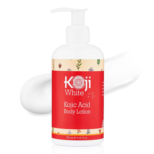 Koji White Kojic Acid Body Lotion – Vegan Hydrating Moisturizer for Dry Skin, Paraben-Free, 8.45 Fl Oz