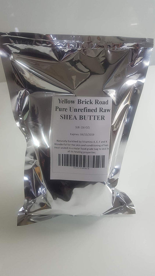 100% Pure Unrefined Shea Butter - Grade A Ivory, 1 Pound (16 Oz)