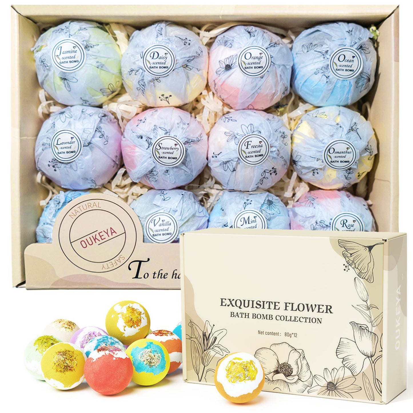 Exquisite Explosion Scented Bath Ball Gift Set – Essential Oil Bubble Bath (12‑Piece)
