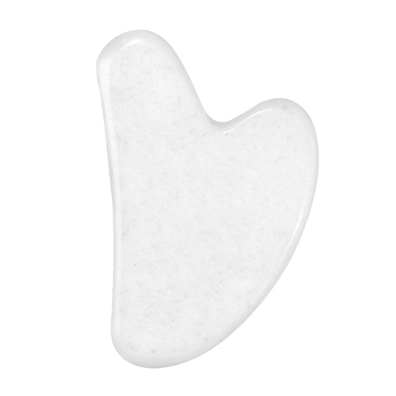 Natural Jade Gua Sha Tool – Heart-Shaped Facial & Body Massage Stone