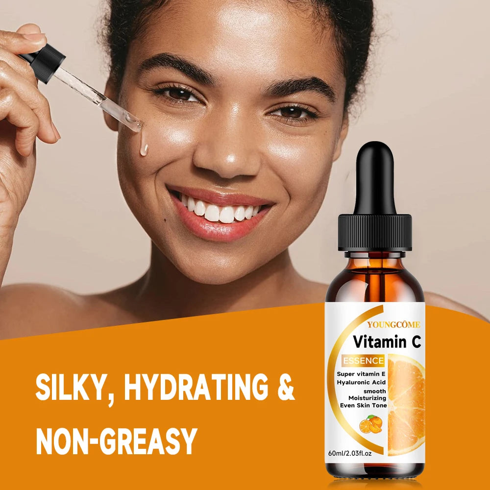 YOUNGCOME Vitamin C Wrinkle Remover Face Serum Lifting Firming Fade Fine Lines Anti-aging Essence Whitening Nourish Skin Care