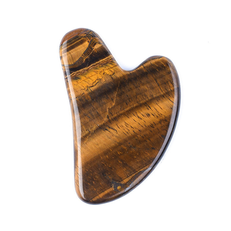 Natural Jade Gua Sha Tool – Heart-Shaped Facial & Body Massage Stone