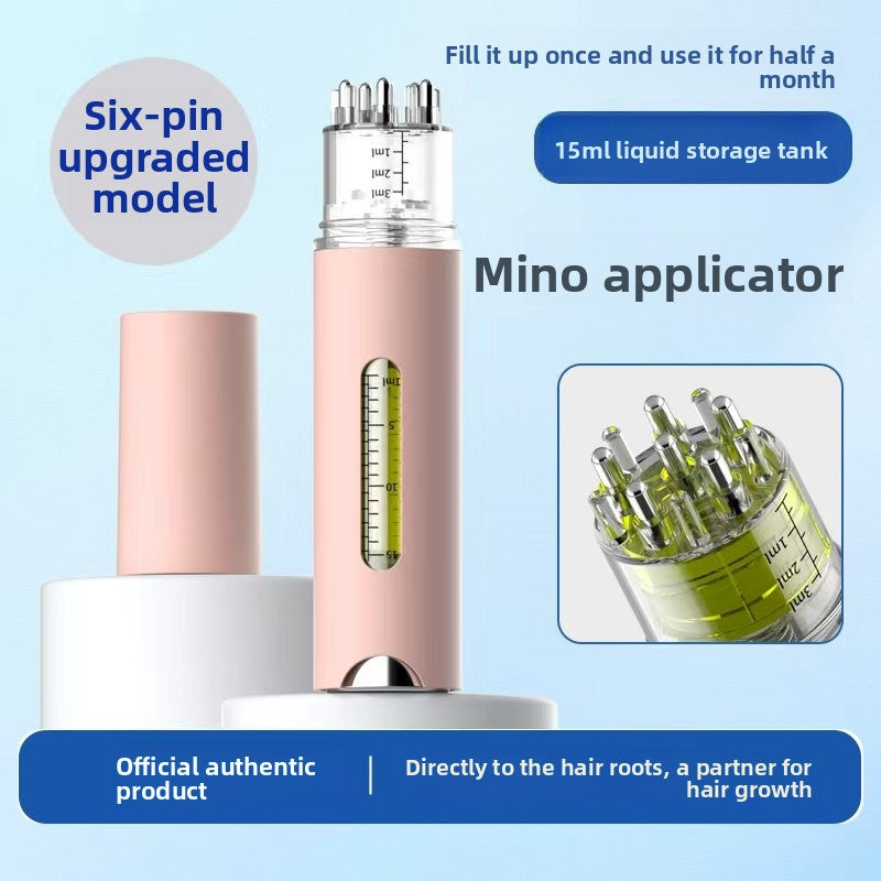 Dual-Chamber Scalp Applicator with Roller Balls, view 7