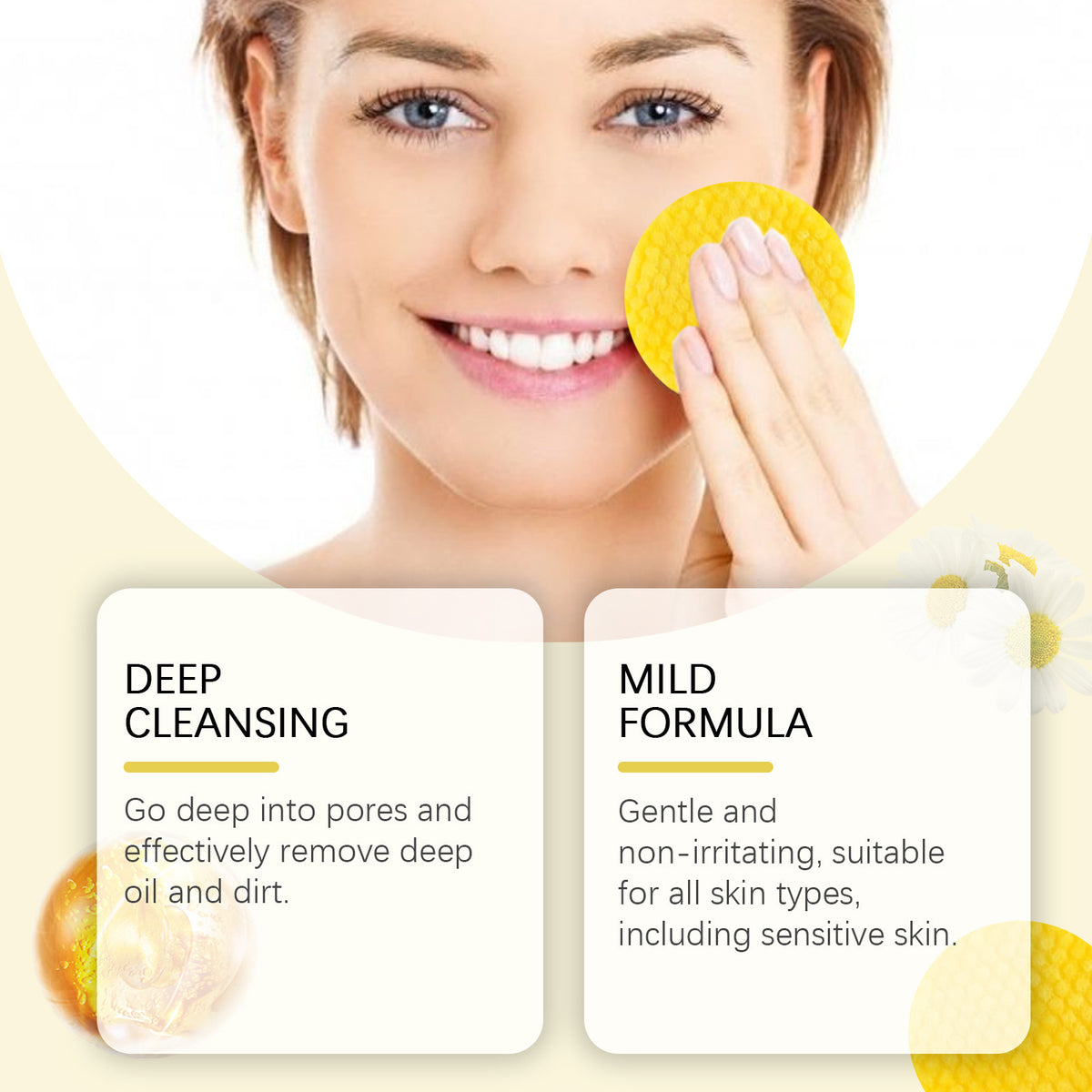 West Month Turmeric & Kojic Acid Cleansing Pads, close-up of an individual pad
