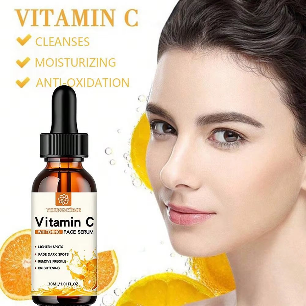Vitamin C Facial Essence with Hyaluronic Acid - Dark Spot Remover and Anti-Aging Moisturizer for Skin Repair, 30ml