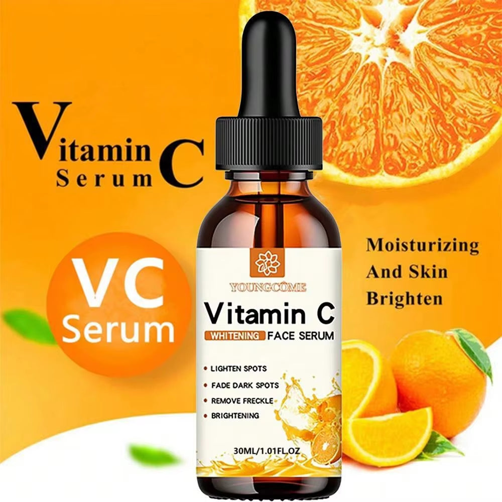 Vitamin C Facial Essence with Hyaluronic Acid - Dark Spot Remover and Anti-Aging Moisturizer for Skin Repair, 30ml
