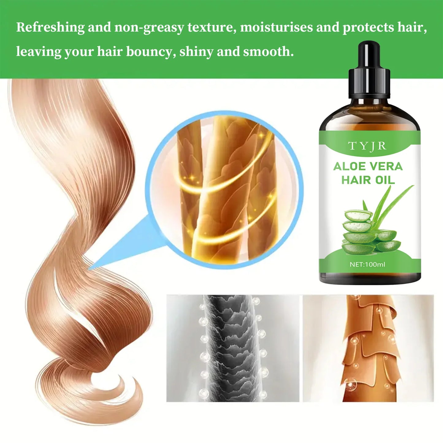 Aloe Vera Essential Oil for Skin Care, Massage, Shower, Diffusion Relaxation Essential Oil for Face, Body, Nails, Hair,Eyelashes