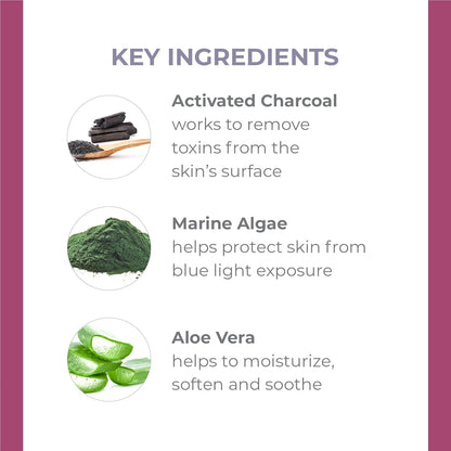 DERMA E Purifying Daily Facial Detox Scrub with Activated Charcoal and Seaweed Extract - Exfoliating Face Scrub for Cleansing, Smoothing, and Brightening, 4 oz