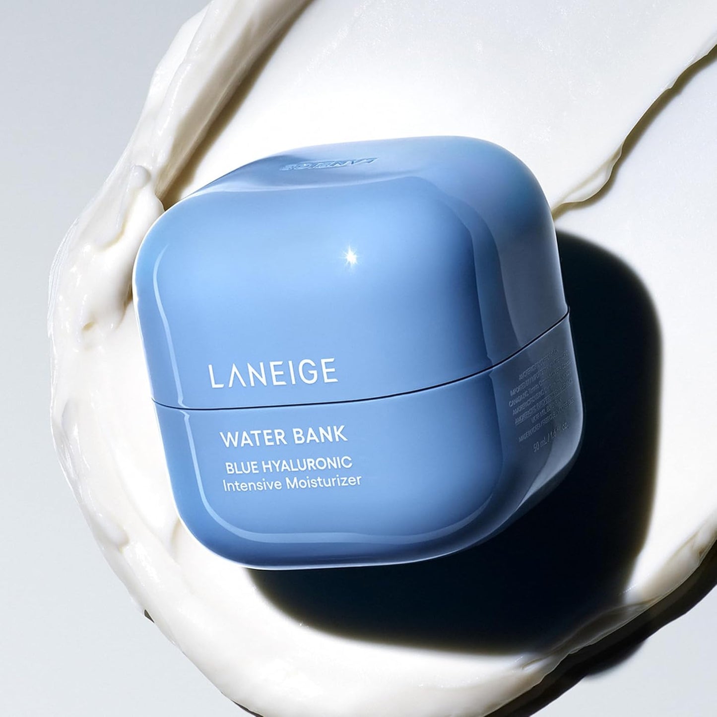 LANEIGE Water Bank Blue Hyaluronic Intensive Moisturizer - Hydrating Face Cream for Extra Dry Skin with Squalane and Peptide for Enhanced Skin Barrier Support, Dermatologist-Tested