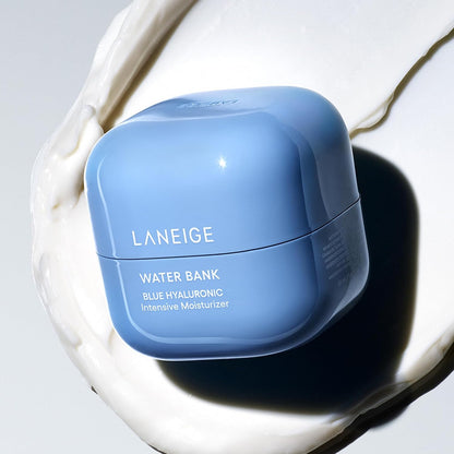 LANEIGE Water Bank Blue Hyaluronic Intensive Moisturizer - Hydrating Face Cream for Extra Dry Skin with Squalane and Peptide for Enhanced Skin Barrier Support, Dermatologist-Tested