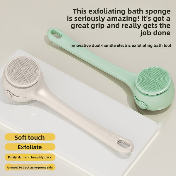 Electric Bath Brush – Single & Dual-Handle Rechargeable Body Scrubber