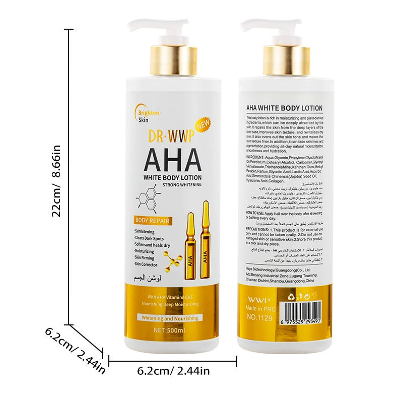 DR-WWP Brightening Body Lotion Collection – 500ml Hydrating & Tone-Evening Lotions, view 11