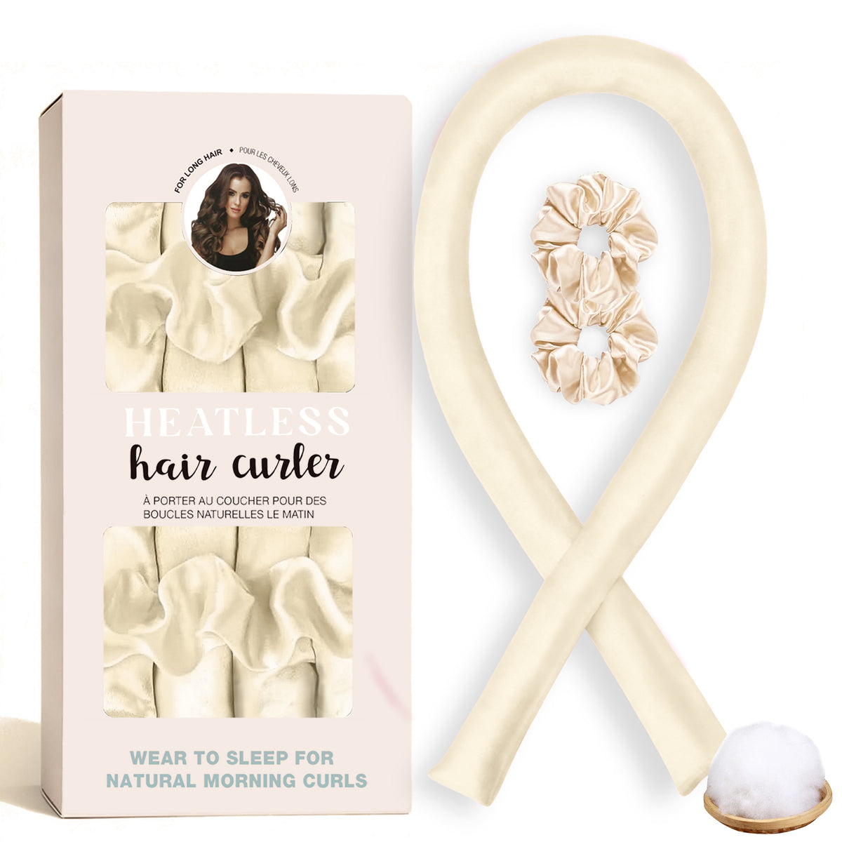 No-Heat Satin Hair Curler Set – Heatless Waves & U‑Shaped Curls, view 15
