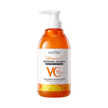 Sadoer Whitening Nourishing Shower Gel 520ml – Deep Cleansing & Skin Rejuvenation