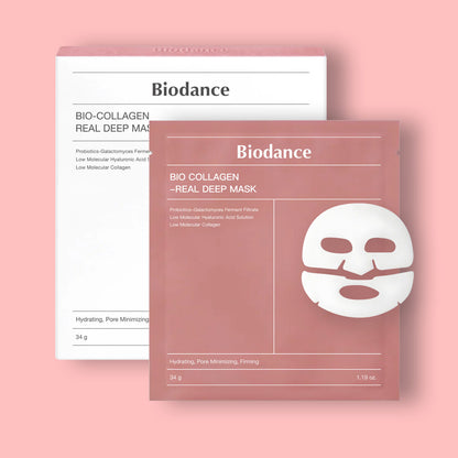 Biodance Collagen Corn Oil Sheet Mask | Blackhead Care Hydrating Repair Mask 1pc or 4pc Bo