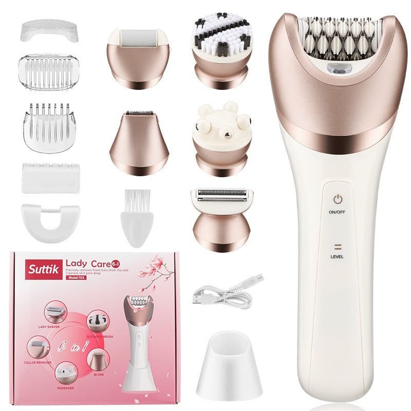 7-in-1 Waterproof Electric Hair Removal Kit – Face, Body & Bikini Trimmer, view 18