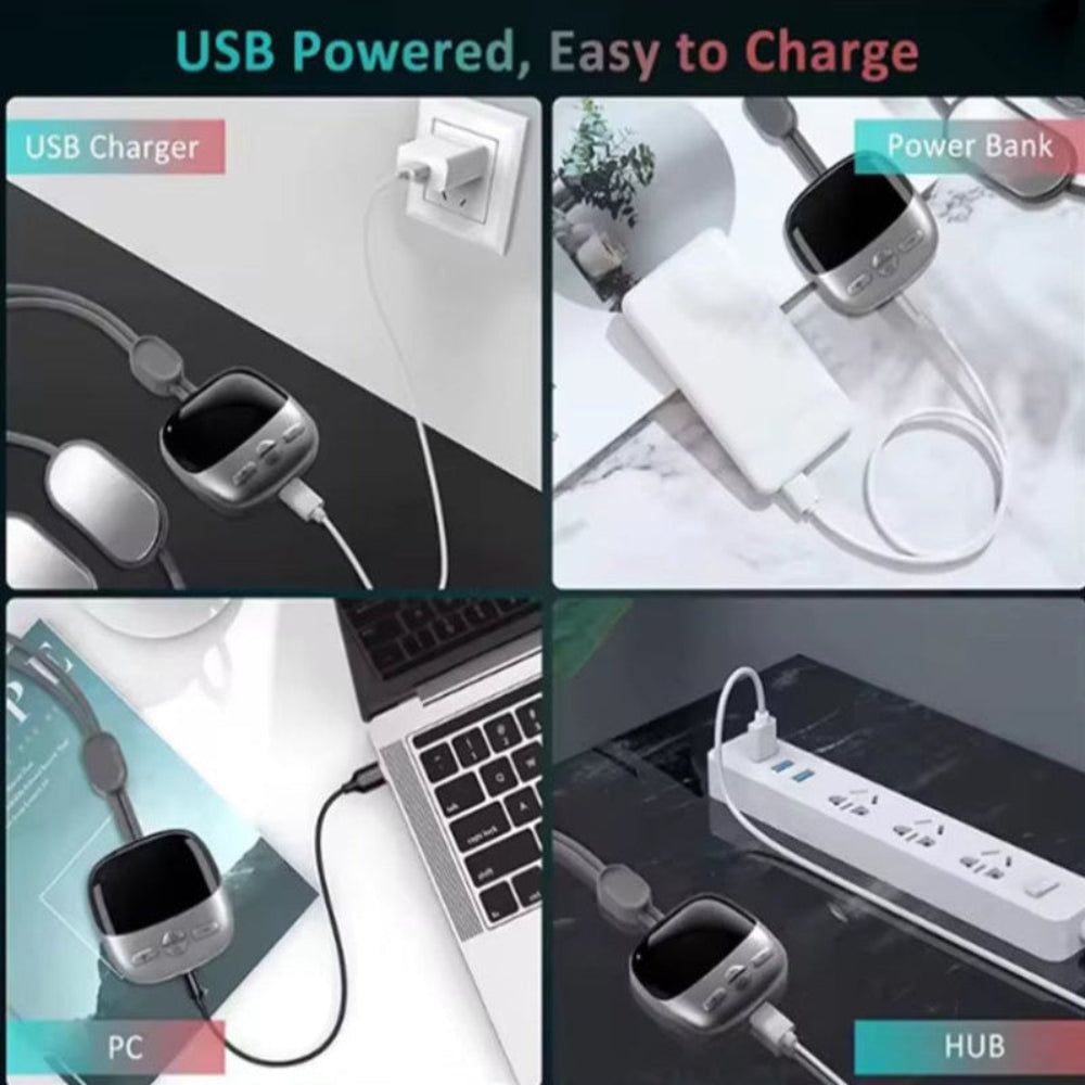 Hoes-Cervical Spine Shoulder Pain Relief Neck Massager Smart Heating Portable Hot Compress Therapy Muscle Relax