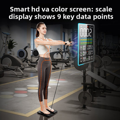 Smart 8‑Electrode Body Fat Scale – Bluetooth & Wi‑Fi Health Tracker
