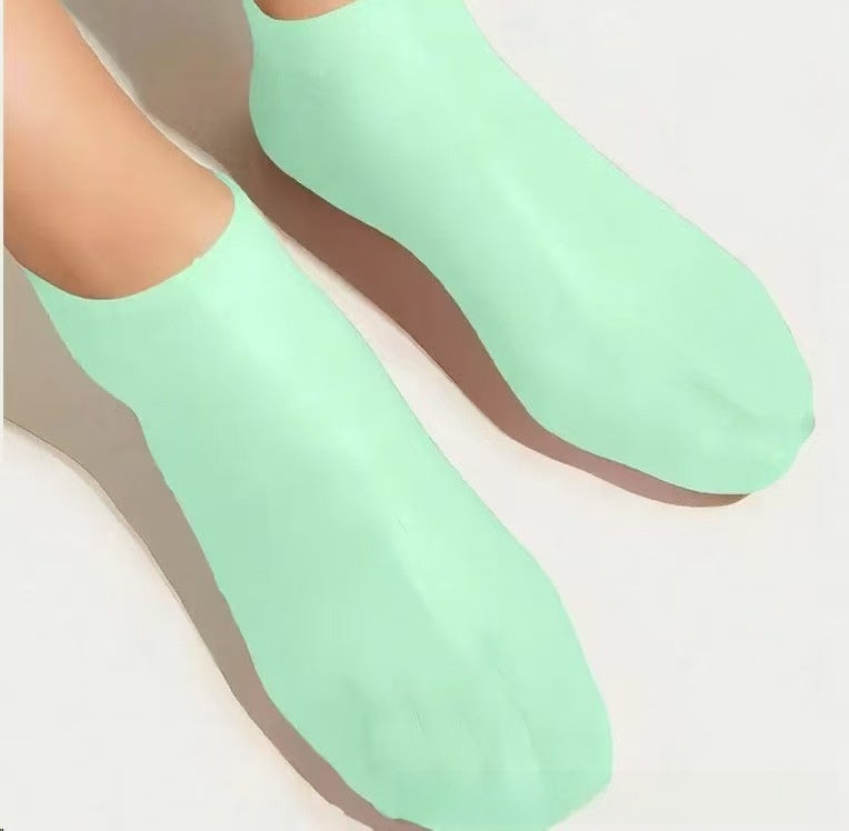 Silicone Moisturizing Heel Socks – Reusable Anti-Crack Foot Sleeve, view 8
