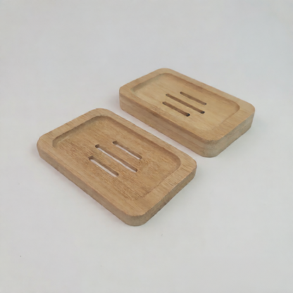 Bamboo and Wood Soap Dish Storage Box