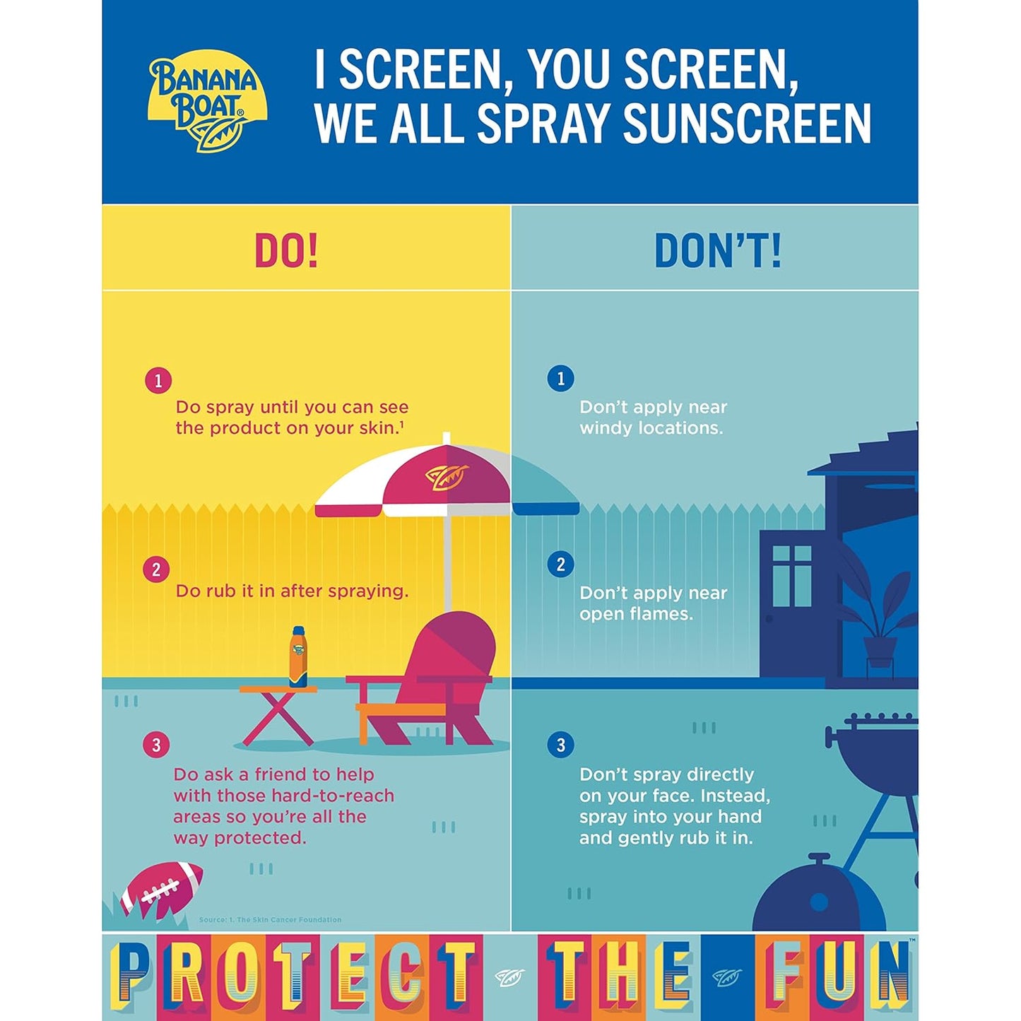 Banana Boat Sport Cool Zone SPF 50 Sunscreen Spray Twin Pack - Oxybenzone Free, 6 oz Each-Available US Shipping