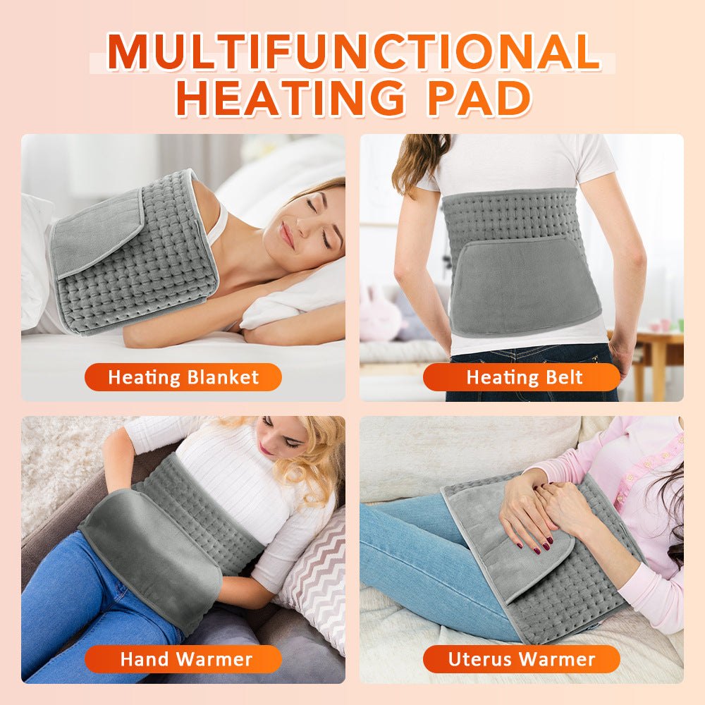 Multi-Function Electric Heating Pad & Waist Belt – 10 Heat Levels