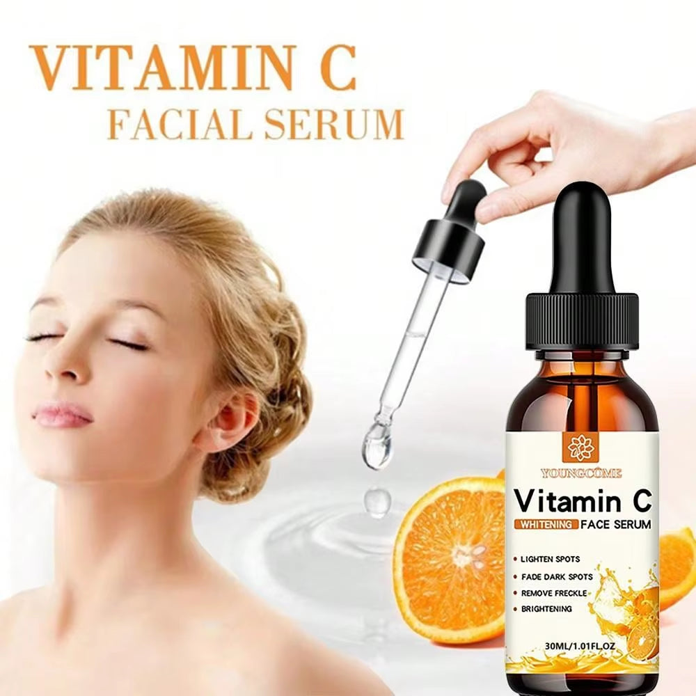 Vitamin C Facial Essence with Hyaluronic Acid - Dark Spot Remover and Anti-Aging Moisturizer for Skin Repair, 30ml