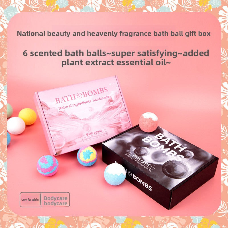 Fragrant Bath Salt Ball Gift Set – Essential Oil Bubble Bath Balls (12-Piece)