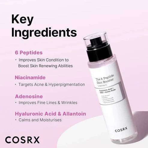 COSRX The 6 Peptide Skin Booster Serum 150ml – Multi-Concern Peptide Toner-Serum
