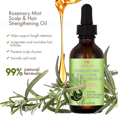 1/3/5PCS Rosemary Essential Oil for Hair Growth Nourishing Scalp Repair Damaged Hair Strengthening Oil Dry Hair Serum Hair Care