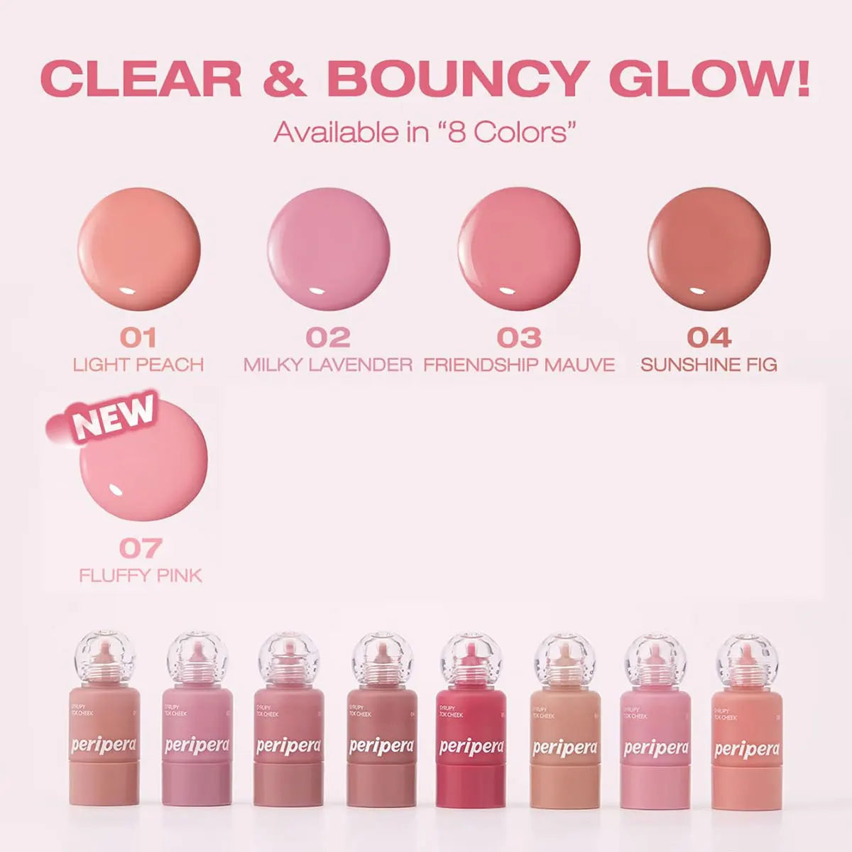 PERIPERA SYRUPY TOK CHEEK,Hydrating Liquid Texture,Lightweight & Non-Sticky,Natural Skin-Fusion Finish,K-Beauty,Korean Makeup