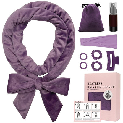 Simple and convenient non-heating curling iron, hair band, hair dresser, big wave hair care, sleep gift box set