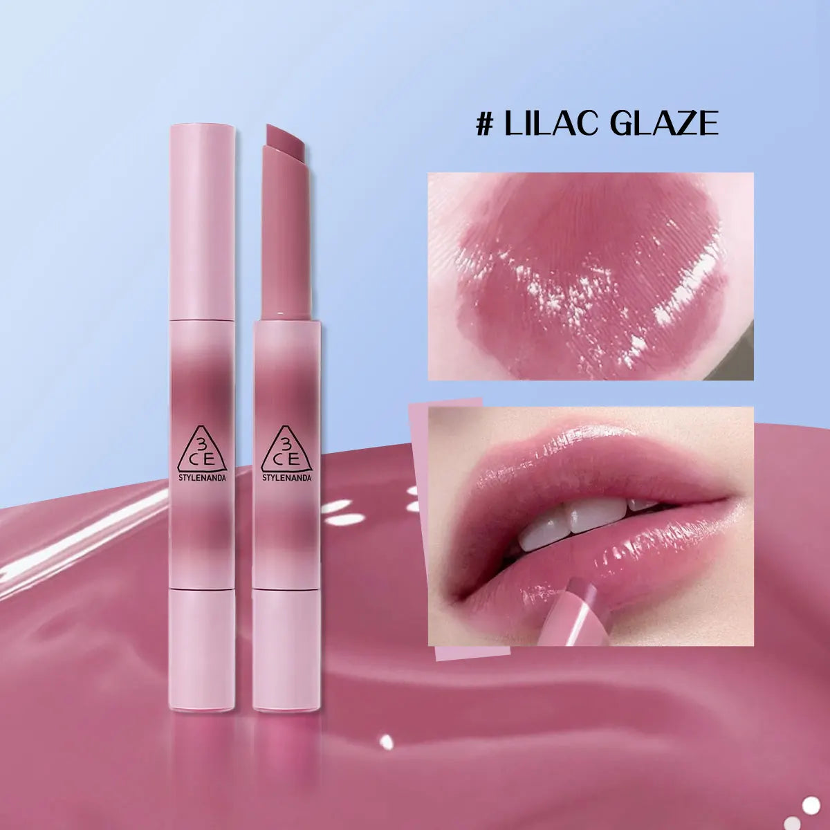 3CE SHINE REFLECTOR,Mirror Shine Texture,Moisturizing&Non-Drying,Sheer & Juicy Color,Daily Office Makeup,K-Beauty,Korean Makeup