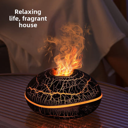 Aroma Diffuser – Simulated Flame Ultrasonic Humidifier (200 ml)