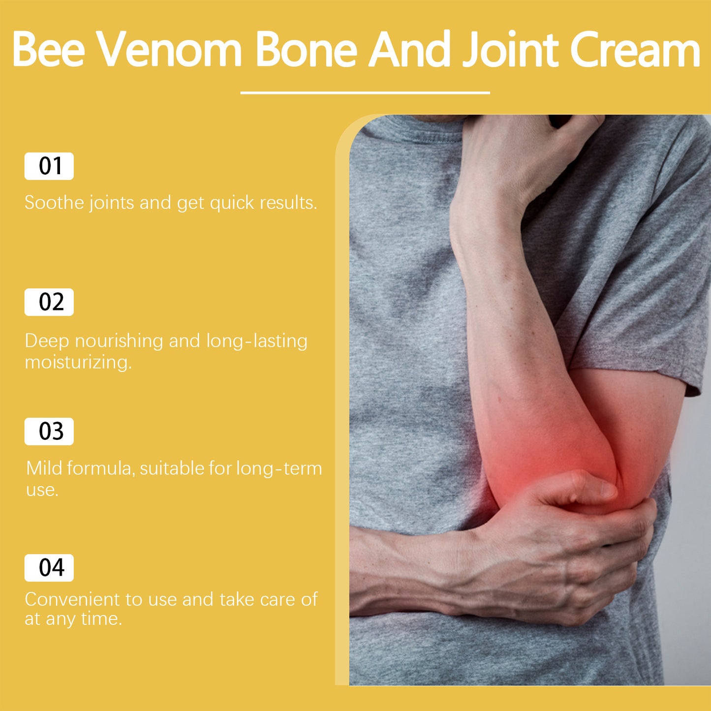 Houkea Bee Venom Joint Care Cream – Soothing Joint & Body Comfort (30g)