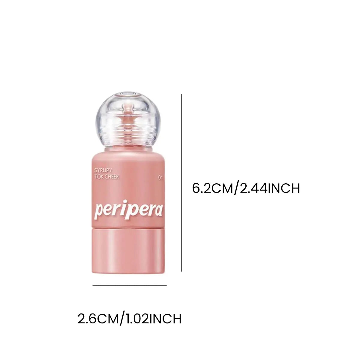 PERIPERA SYRUPY TOK CHEEK,Hydrating Liquid Texture,Lightweight & Non-Sticky,Natural Skin-Fusion Finish,K-Beauty,Korean Makeup