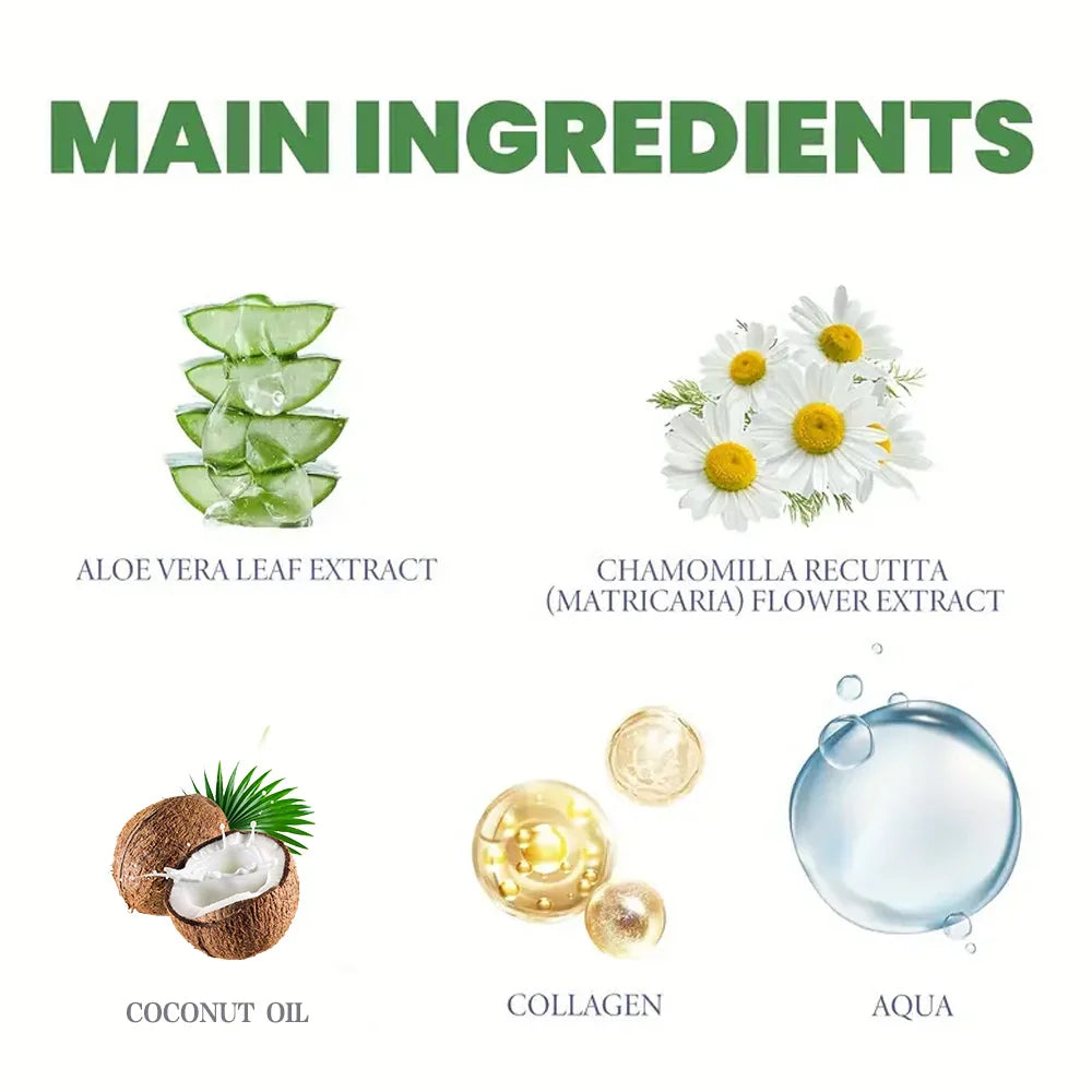 Aloe Vera Natural Coconut Oil Organic Premium Cold Pressed Repair Dry Skin Care Body Massage Moisturizing Cream ﻿