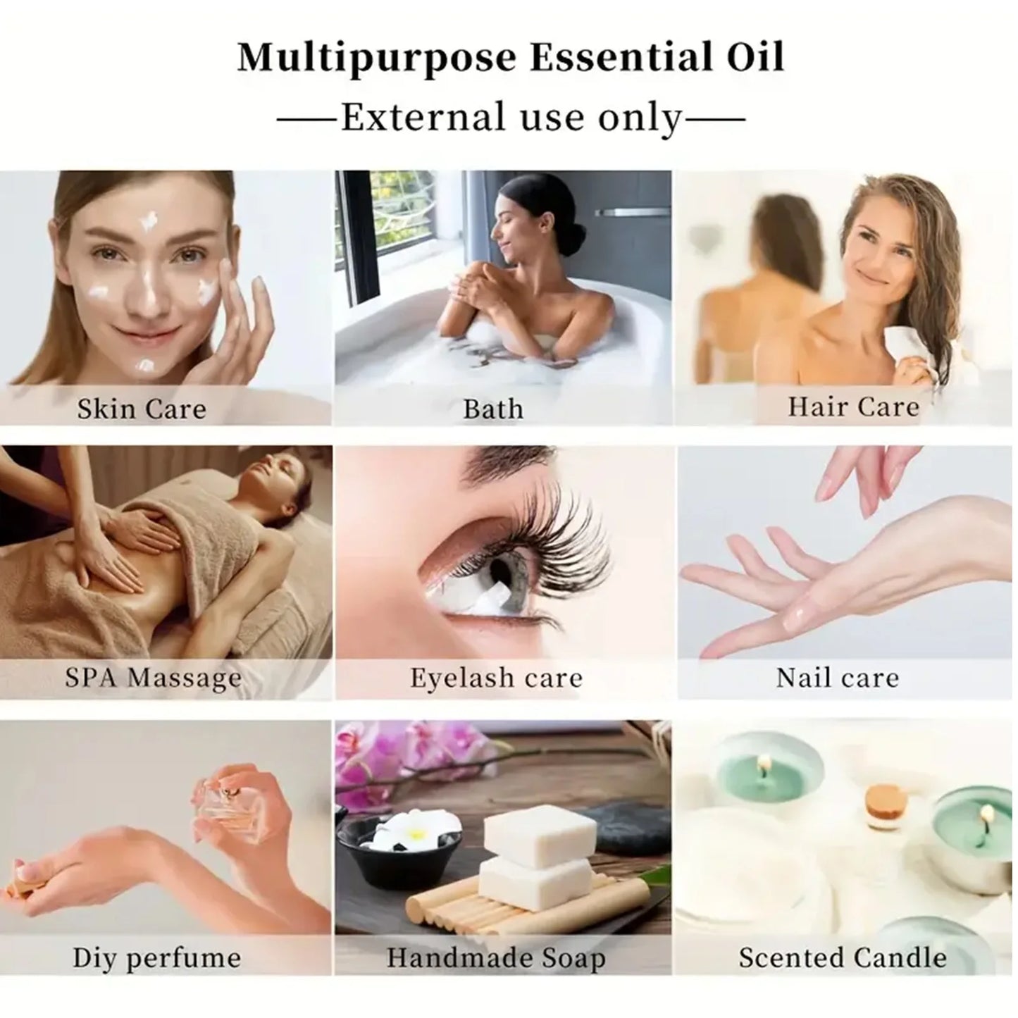 Aloe Vera Essential Oil for Skin Care, Massage, Shower, Diffusion Relaxation Essential Oil for Face, Body, Nails, Hair,Eyelashes